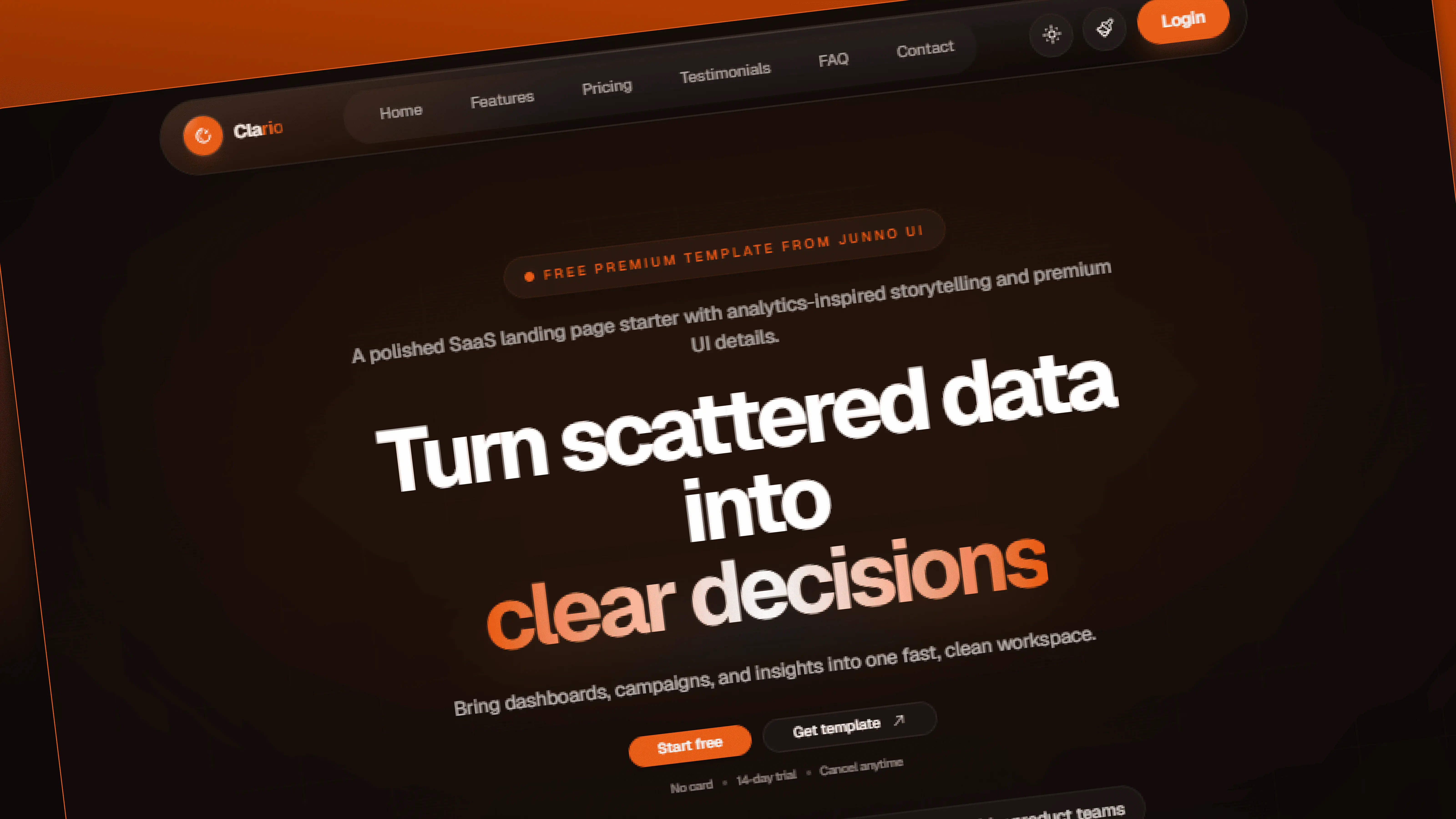 Clario Landing Page preview 2 preview
